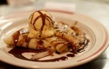 Belle Helene with Haggen Dazs French Vanilla Ice Cream